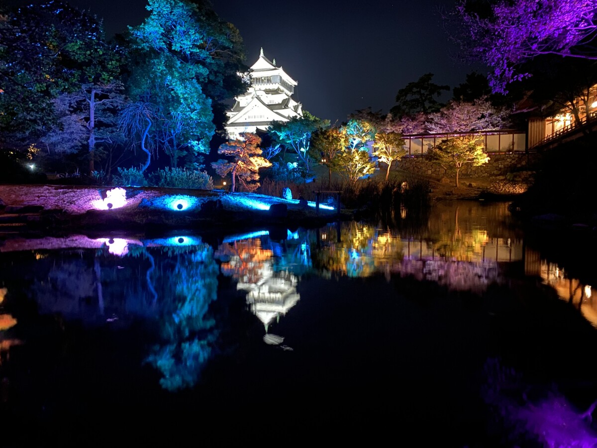 小倉城庭園のライトアップがリニューアル テーマは 縁結び 北九州ノコト