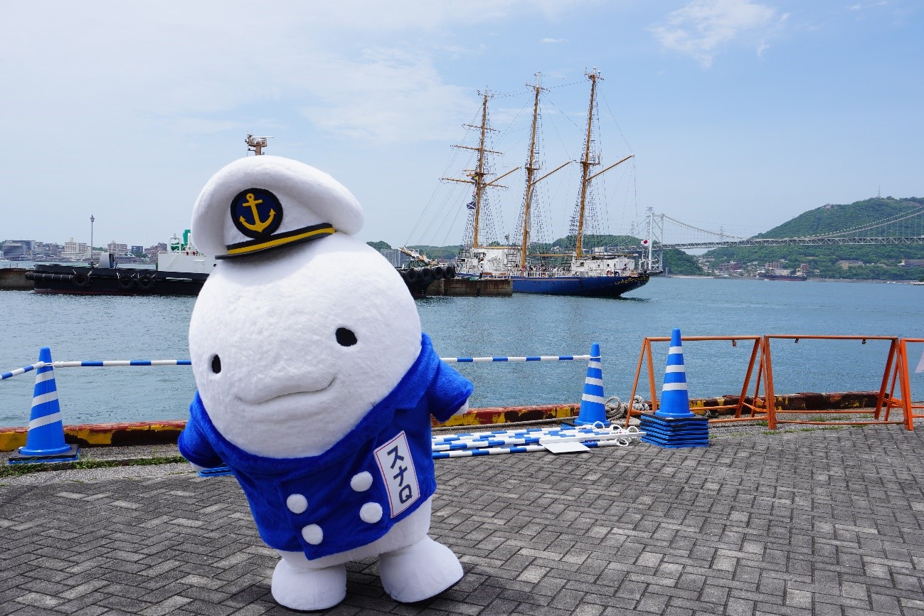 スナQと見送る帆船「みらいへ」体験航海 「門司みなと祭」に行ってきた